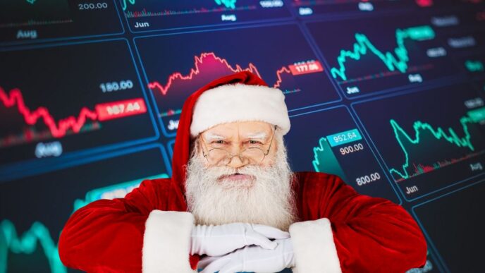 Papai Noel e saúde financeira, ativos do mercado de ações