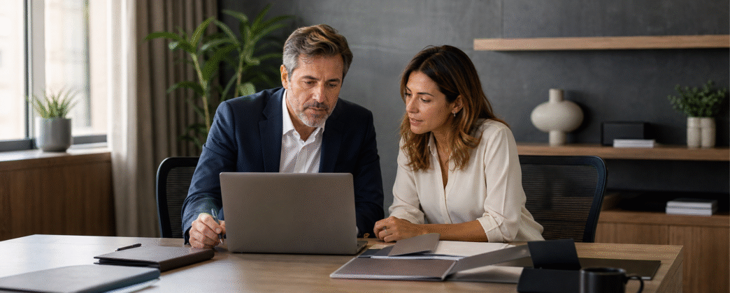 Executiva e consultor analisam investimentos distribuídos entre bancos e corretoras.