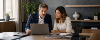 Executiva e consultor analisam investimentos distribuídos entre bancos e corretoras.